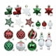 thumbnail image 2 of Set 60 adornos navideños blanco/rojo, 2 of 6