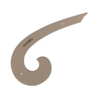 Magideal - Regla Transparente De 12 Pulgadas, Herramienta De Sastre Para Confección De Ropa, Regla De Curva Francesa Para Guías De Confección De Patrone