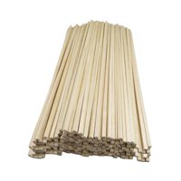 Magideal - 100 Uds. Varillas Cuadradas Sin Terminar, Tiras De Pasador, Varillas De Madera Cuadradas Artísticas, Palos De Madera Para Manualidades, Decoración Del M