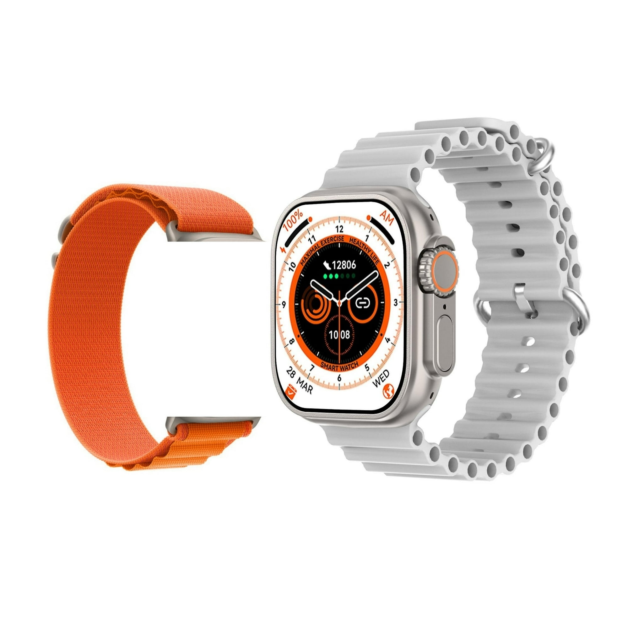 Dt No.1 - Smartwatch Reloj Inteligente Bluetooth Llamadas 2,1" 380mah Dt8 Ultra Max - Gris