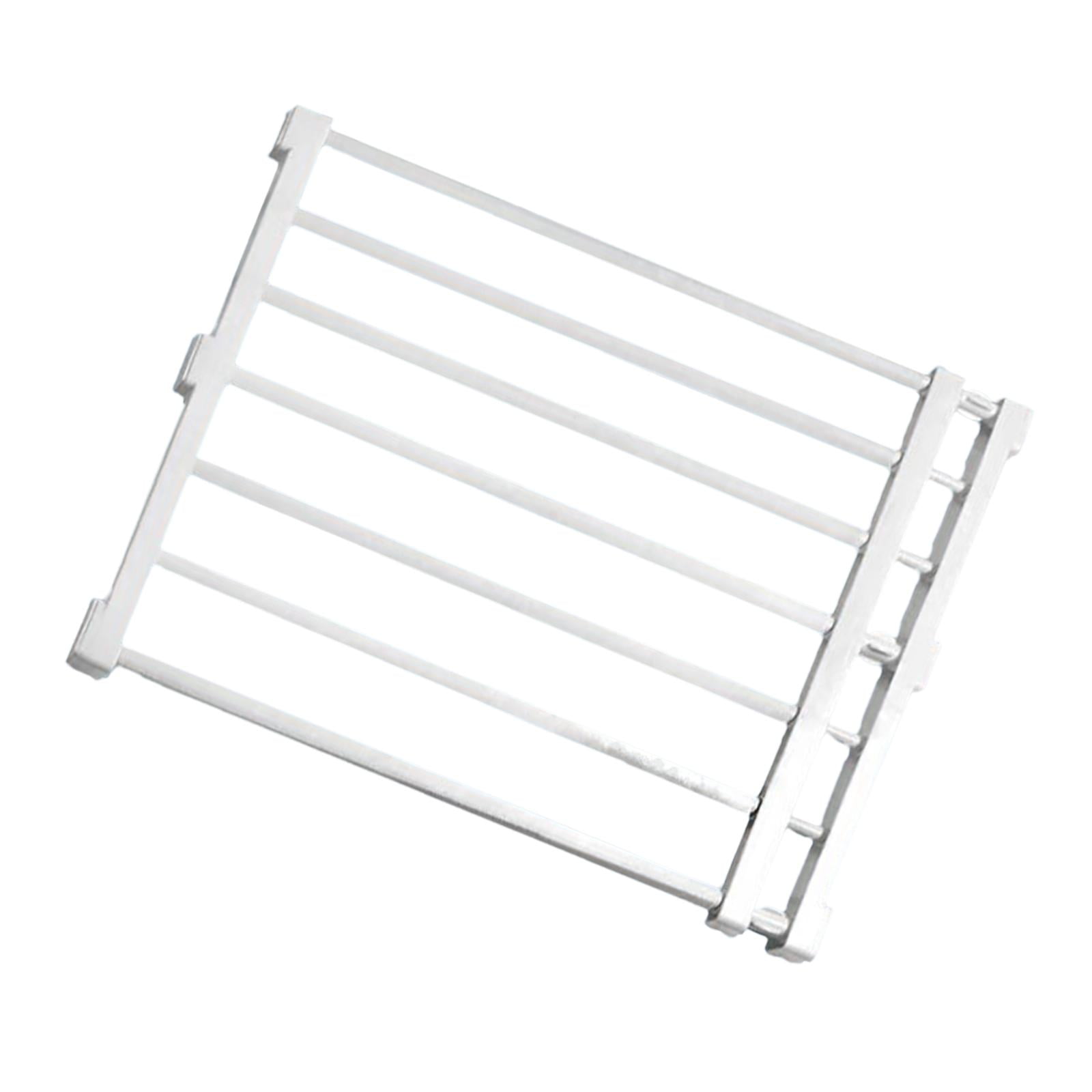 Magideal - Puerta Extensible, Valla Para Cachorros, Protector De Puerta, Divisor De Habitación, Portátil, Para Caminar A Través De La Puerta Retráctil Para Perro 56to100cmx42cm Blanco