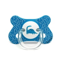 Suavinex - Chupete Fusion Anatomico Silicona 4 - 18 Meses Dino/Azul