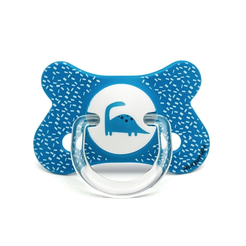 Suavinex - Chupete Fusion Anatomico Silicona 4 - 18 Meses Dino/Azul