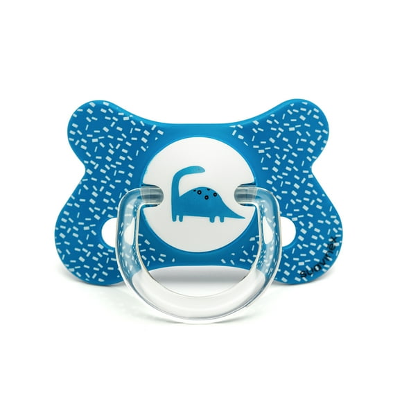 Chupete Fusion Anatomico Silicona 4 - 18 Meses Dino/azul