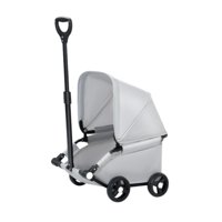 Ioensy - Cochecito Plegable Para Perros, Ideal Para Viajes, Para Perros Pequeños, Medianos Y Gatos, Color Gris Claro