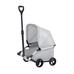 Ioensy - Cochecito Plegable Para Perros, Ideal Para Viajes, Para Perros Pequeños, Medianos Y Gatos, Color Gris Claro