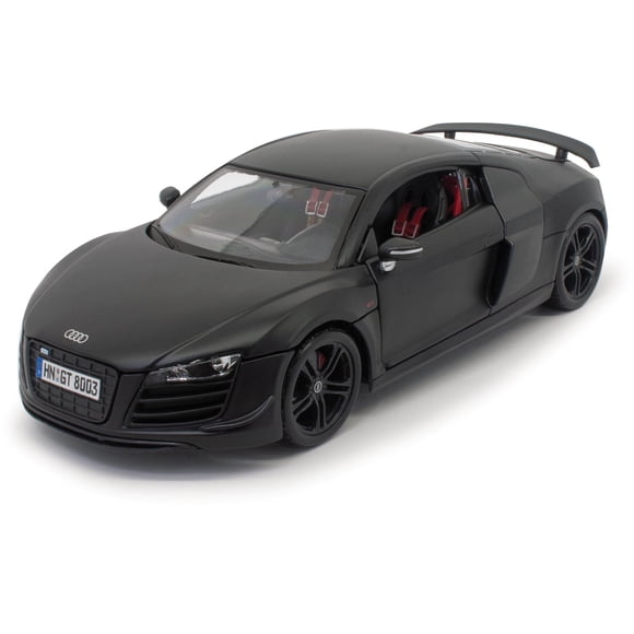 Coche Maisto fundido a presión para Audi R8 GT, negro mate, escala 1:18