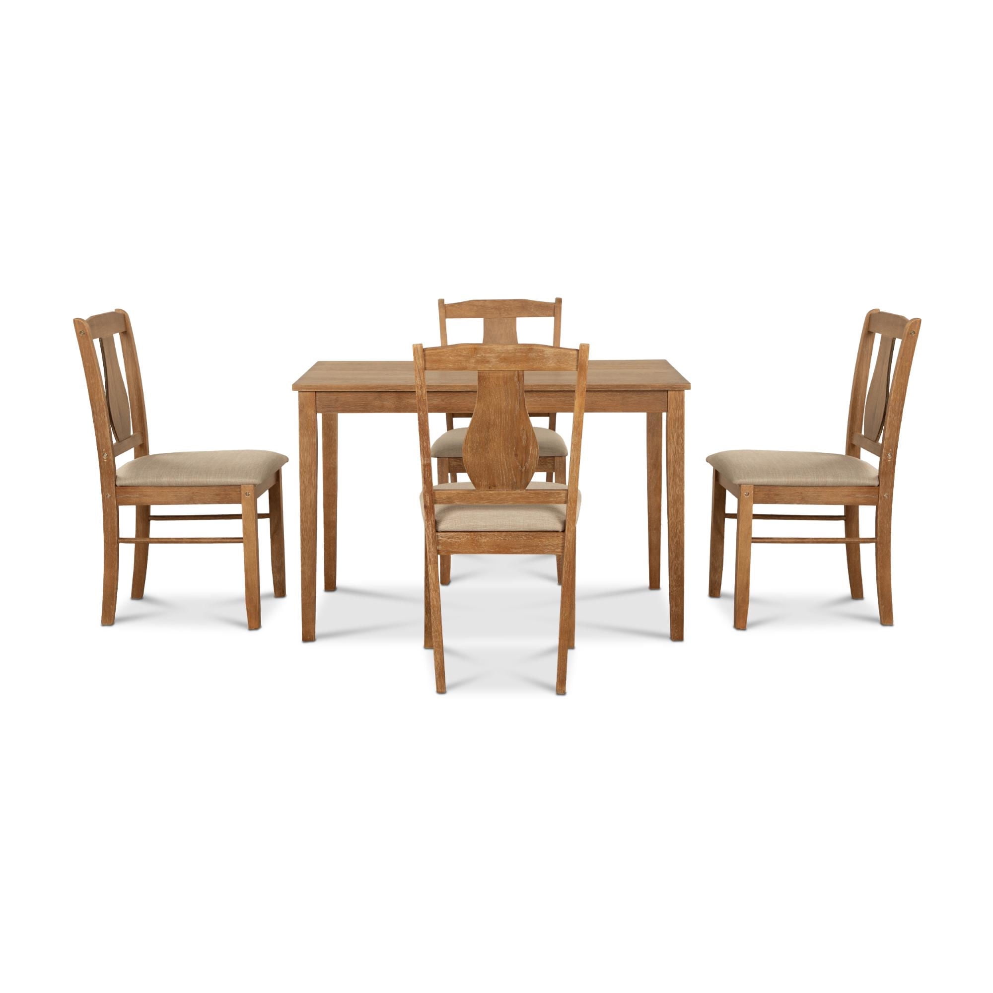 Cic - Juego Comedor Texas 4 Sillas Café - Walnut