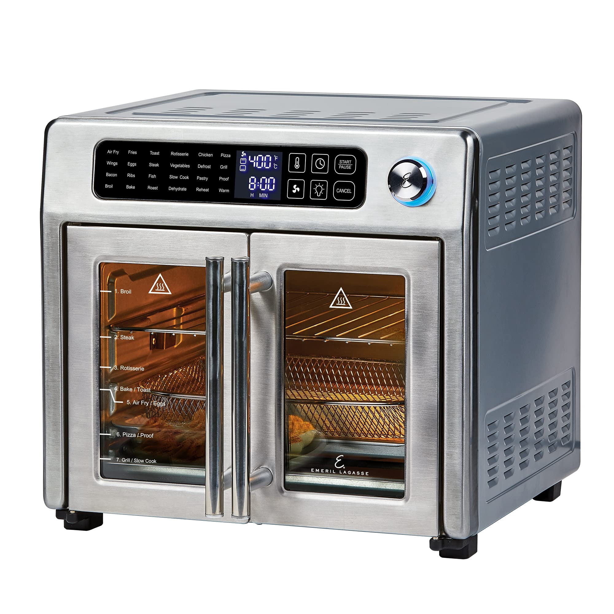 Horno Tostador De Convección Air Fryer 26l Emeril Lagasse Ss