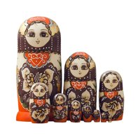 Magideal - Muñeca Apilable De 10 Capas Para Niñas, Muñecas Anidadas, Matryoshka De Madera Popular, Regalo De Cumpleaños Colorido, Decoración De Habitación Infant