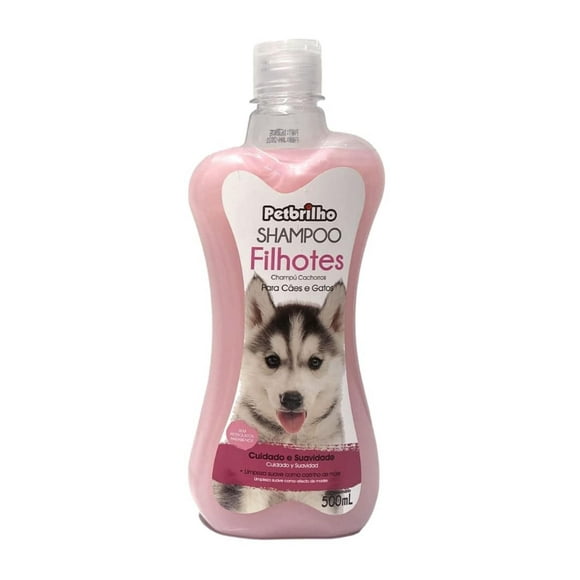 Shampoo Cachorros Ph Neutro Vegano 500ml rosa