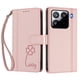 thumbnail image 3 of Funda Cartera Trébol para Xiaomi 15 Pro con Ranuras Tarjetas y Carga Inalámbrica Rosa, 3 of 6