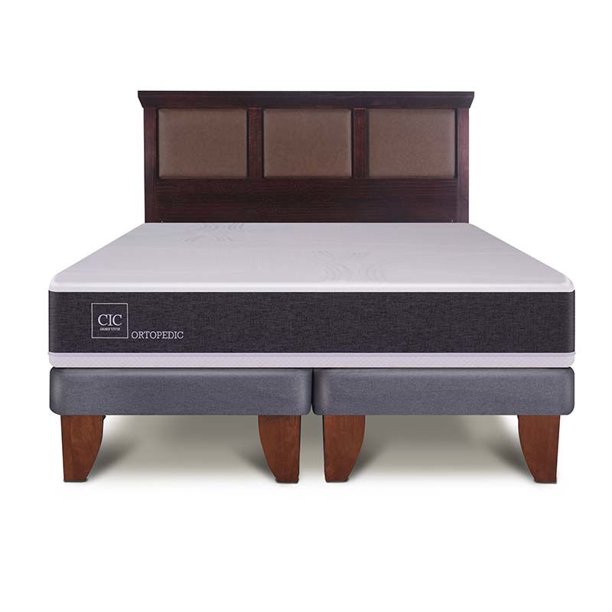 Cama Europea Europea New Ortopedic 2P Bd Respaldo New Torino 2 Plaza Base Dividida