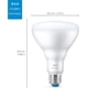 thumbnail image 5 of Bombilla LED inteligente WiZ 65W Eq. Luz diurna BR30 (5000 K), 650 lúmenes, paquete de 2, 5 of 7