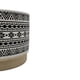 thumbnail image 4 of Macetero Maceta De Ceramica Blanco Con Patrones Negro S, 4 of 6