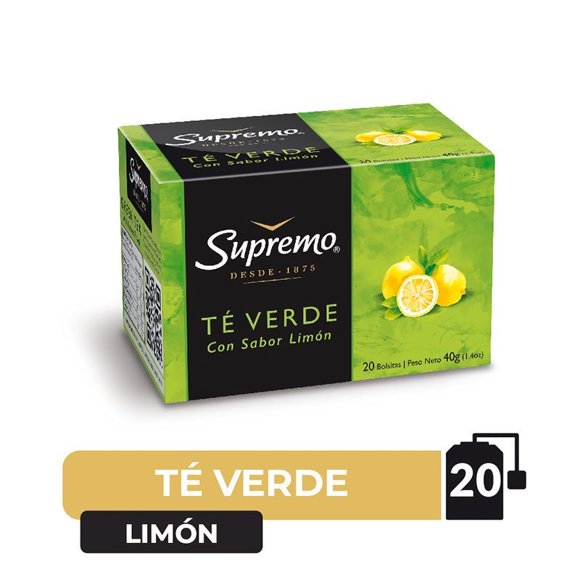 Té Verde con Limón Caja, 40 g