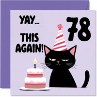 Tarjeta De Felicitación Stuff4 78Th Birthday Yay This Again! 14,5 Cm