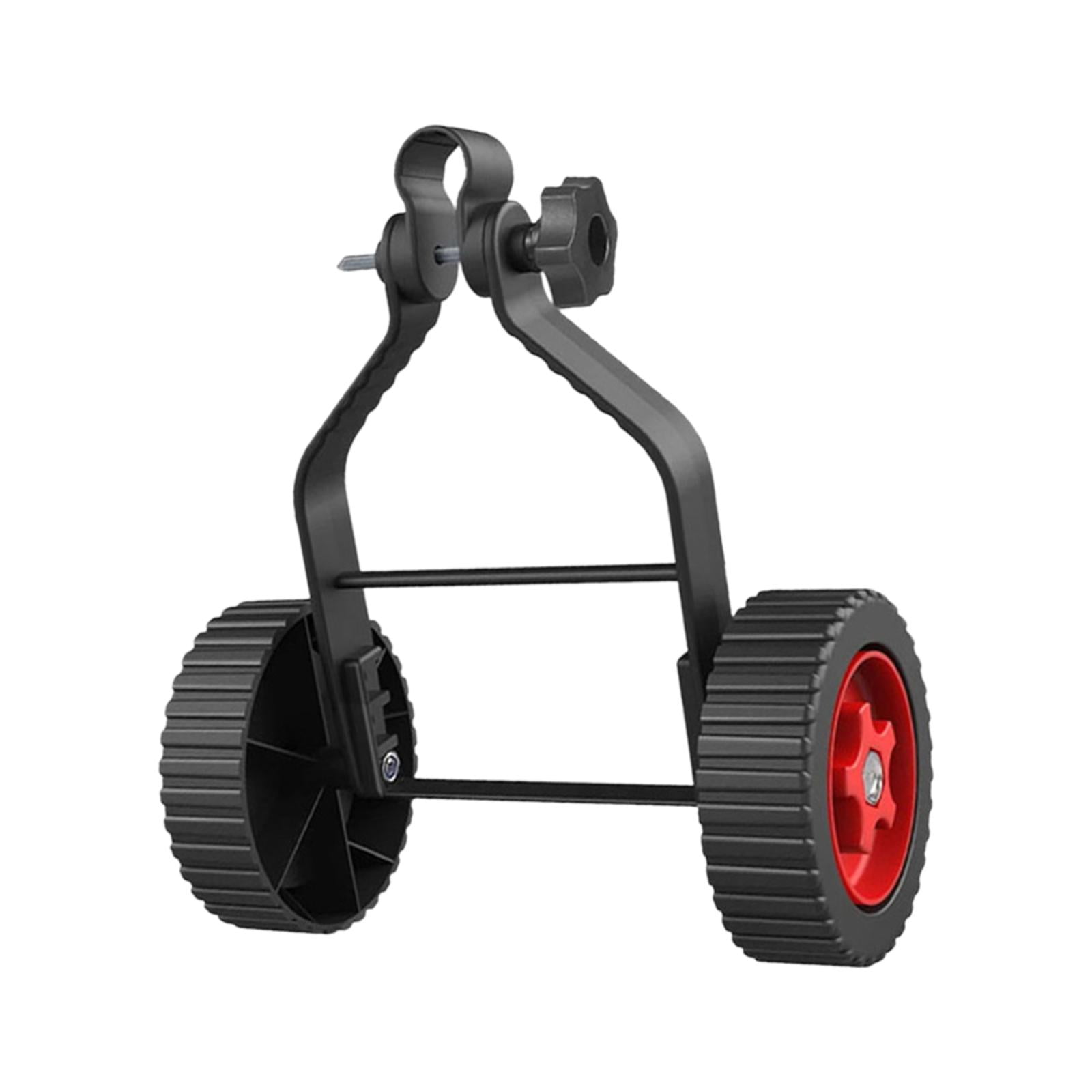 Magideal - Accesorio De Rueda Para Recortadora De Hilo, Estructura Triangular De Rueda De Soporte Ajustable Para Tubos De Eje De 22mm-26mm, Piezas De Reparación