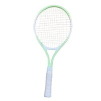 Magideal - Raqueta De Tenis Raqueta De Tenis Agarre Antideslizante Equipo De Tenis Portátil Cuerdas De Nailon Para Práctica De Juegos Al Aire Libre Playa Patio T Verde Blanco