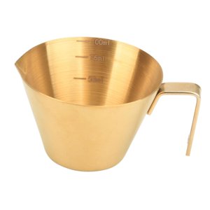 Magideal - Taza De Café Expreso, Tazas Medidoras De Leche De 100Ml, Taza De Té De La Leche De Cocina, Accesorios De Acero Inoxidable Para Café Expreso, Jarra Oro