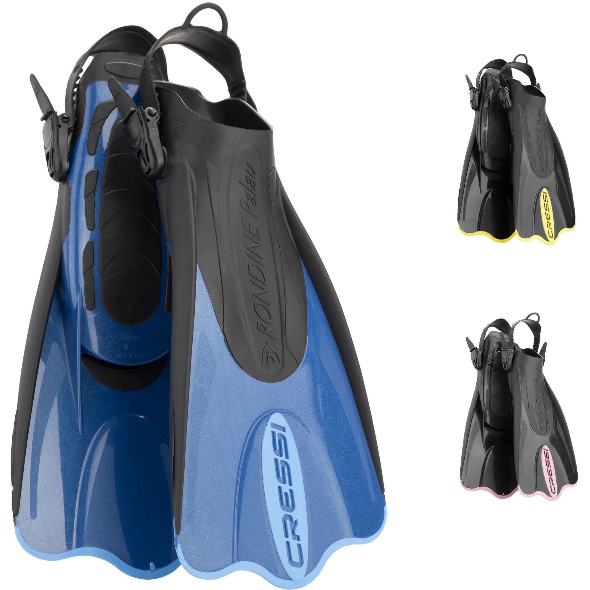 Aletas De Natación Cressi Palau Saf Azul/azul Para Adultos, Tallas Xs/s