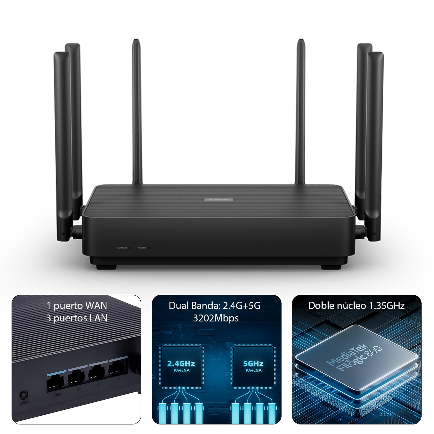 Xiaomi Router Ax3200 Eu Wifi6 2.4/5g 3200mbps Mesh