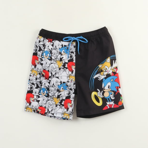 Traje de baño Niño Negro Personajes Sonic