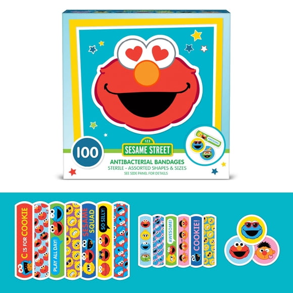 Bandages Care Band Sesame Street Kids 100 unidades