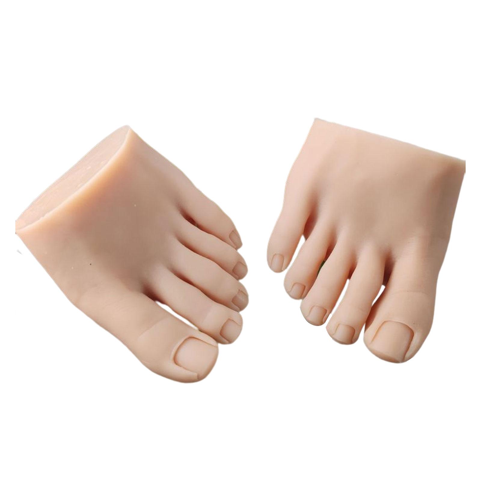 Ioensy - Practicar Pie Falso Modelo Medio Pie Universal Reutilizable Pie Maniquí Suave B