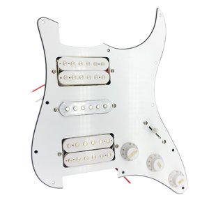 Magideal - Pickguard Scratch Plate Reemplaza Robusto Profesional Fácil De Instalar Piezas De Instrumentos Musicales Accesorios Piezas De Repuesto De Guitarra Blanco