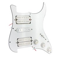 Magideal - Pickguard Scratch Plate Reemplaza Robusto Profesional Fácil De Instalar Piezas De Instrumentos Musicales Accesorios Piezas De Repuesto De Guitarra Blanco