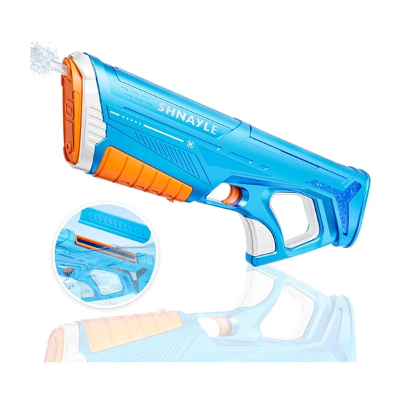 Pistola de Agua Eléctrica SHNAYLE Recarga Rápida USB-C Impermeable