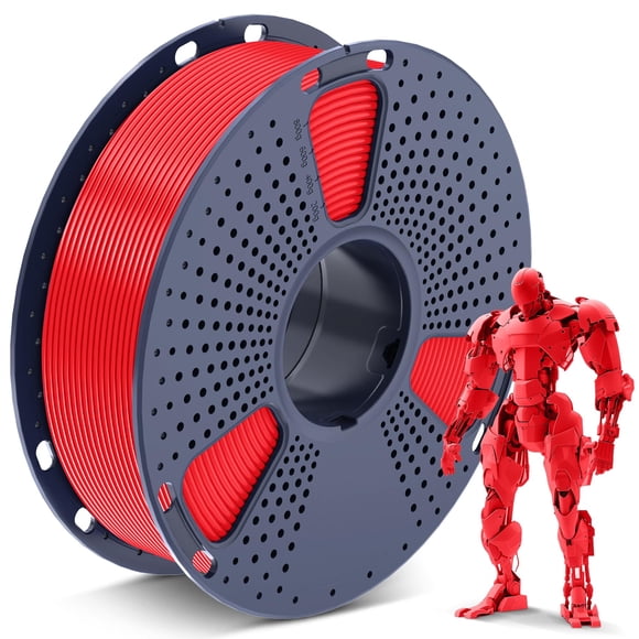 Filamento para impresora 3D SUNLU PLA de 1,75 mm, bobina de 1 kg, rojo