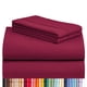thumbnail image 1 of Juego de sábanas LuxClub Twin XL de microfibra suave, color burdeos, 1 of 9