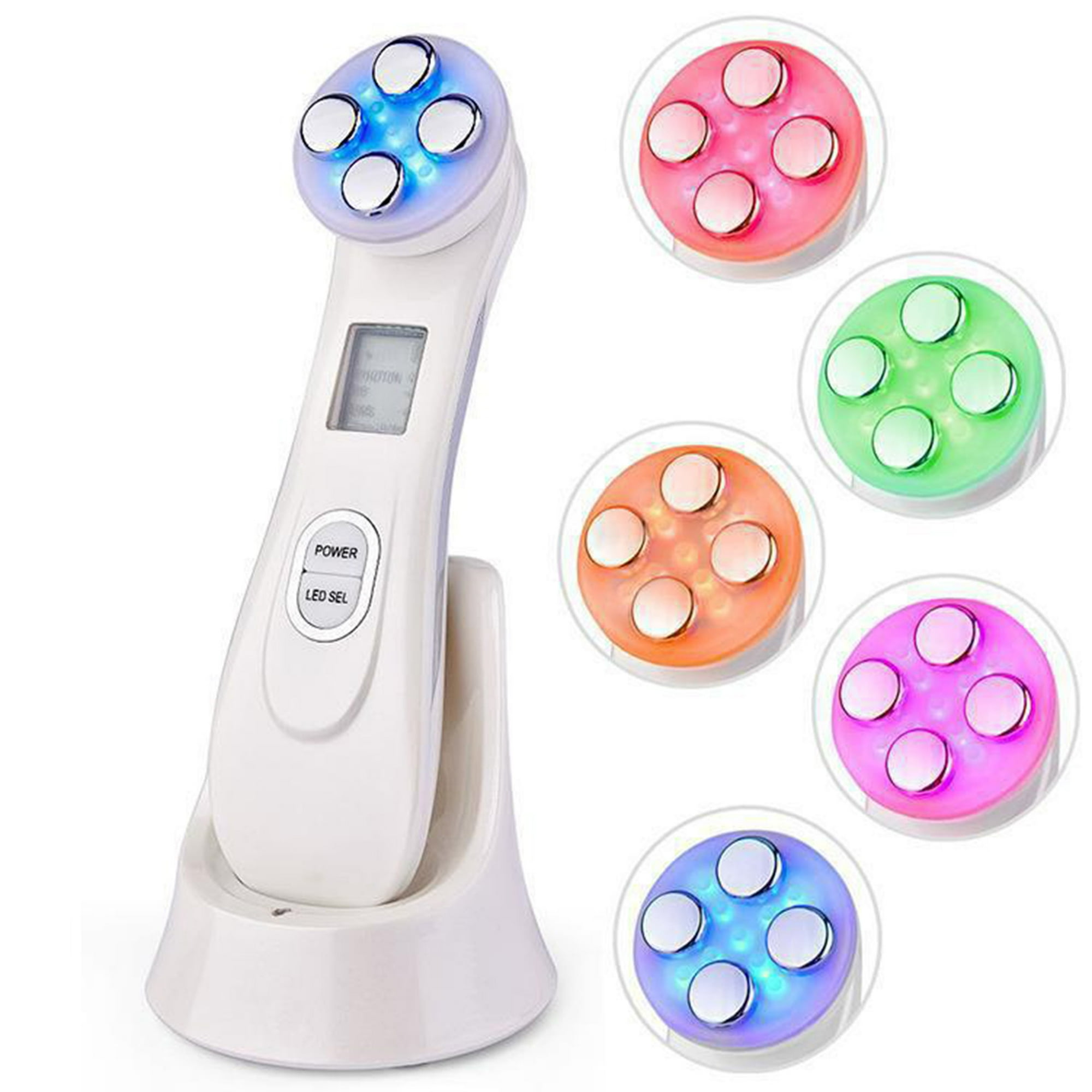 Veatool - Masajeador Facial Eléctrico Ems, Aparato De Belleza Rf, 6 Modos, Carga Usb Portátil, Reafirmante De La Piel Facial, Masaje Rejuvenecedor Aparato De Belleza