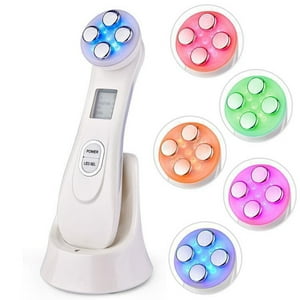 Veatool - Masajeador Facial Eléctrico Ems, Aparato De Belleza Rf, 6 Modos, Carga Usb Portátil, Reafirmante De La Piel Facial, Masaje Rejuvenecedor Aparato De Belleza