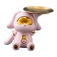 thumbnail image 4 of Bandeja De Almacenamiento De Conejo, Estatua, Plato De Dulces, Escultura Para Decoración De Entrada Del Hogar, Bandeja Individual Rosa, 4 of 5