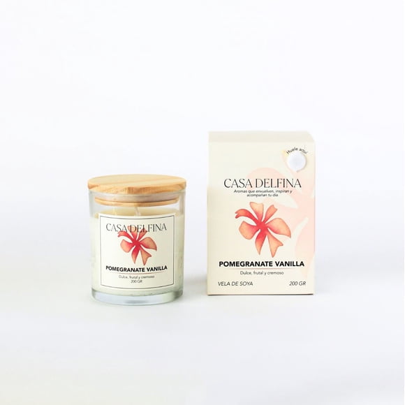 Vela Frasco 200gr Pomegranate Vanilla