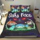 thumbnail image 1 of Sally Face Conjunto de sábanas temático, trío de piezas, cómodo y amigable con la piel, diseño único, regalo de decoración para el hogar para familiares, amigos y fans,173cm *218cm, 1 of 6