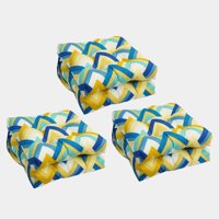 Cojín Para Silla Blazing Needles, Cuadrado, Con Mechones, Para Exteriores, 16 X 16 Cm