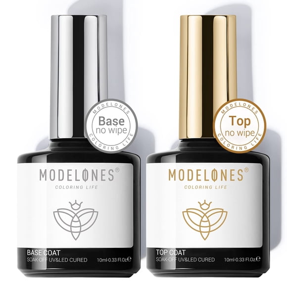 Esmalte de uñas modelones Transparente 2 piezas 10 ml