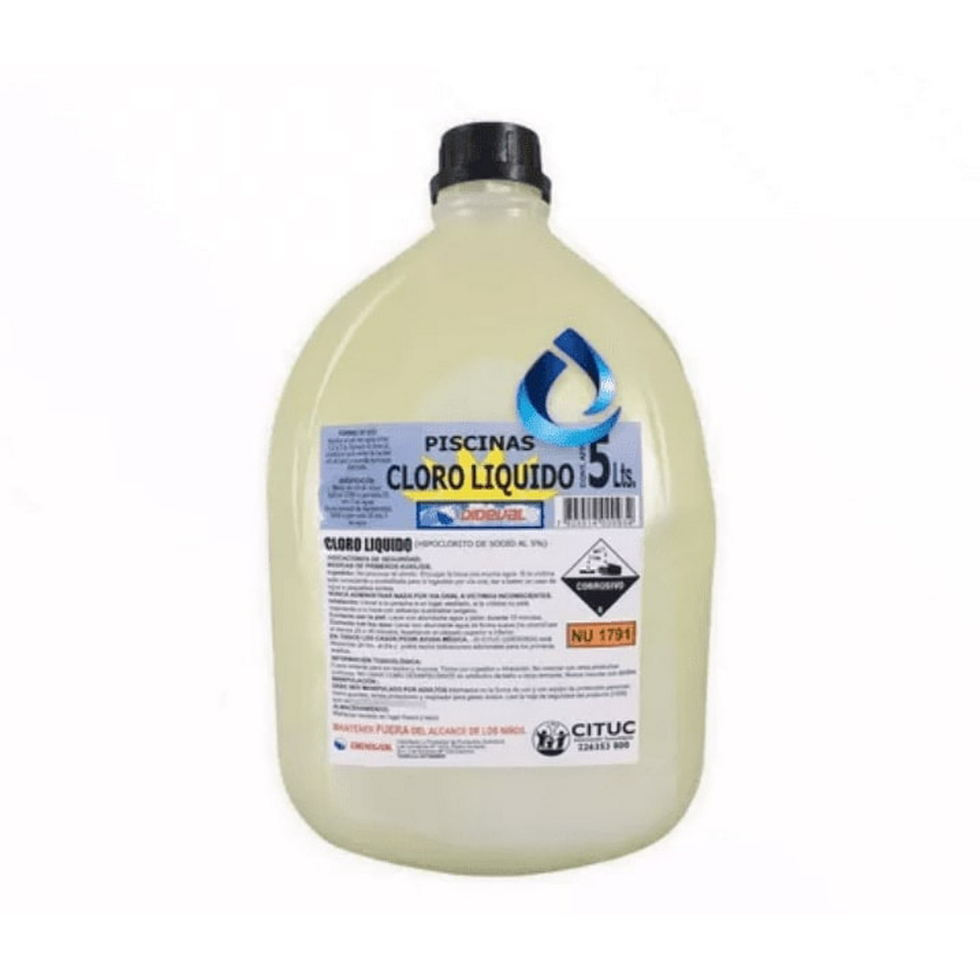 Dideval - Clor Liquido Para Piscinas Bidón 5 Litros