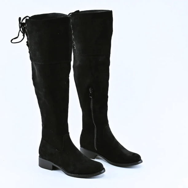 Botas Bucaneras Negras Gamuza Mujer H851-1 negro 36