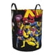 thumbnail image 2 of X-Men '97 Cesta de lavandería de gran capacidad redonda con asa, bolsa para ropa sucia plegable, almacenamiento para dormitorio, baño y lavadero 44x35 cm, 2 of 6