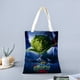 thumbnail image 2 of El Grinch Bolso de tela con estampado de lienzo para mujer, bolsa de compras reutilizable y estética, con cremallera interior, regalo para mujer,40*45cm., 2 of 6
