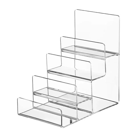 Bothyi - Soporte De Exhibición De Escritorio Transparente Vertical Con Pantalla Acrílica Para Figuras De Billetera Móvil