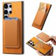 thumbnail image 5 of Funda de Cuero Magnética con Tarjetero para Samsung Galaxy S23 Ultra Cubierta Delgada Amarillo, 5 of 5