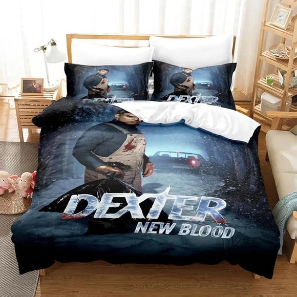 Dexter New Blood Bedding Set Duvet Cover Bed Set Quilt Cover Pillowcase Comforter Size Boys Adult Bedding Bed Sheets