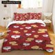 thumbnail image 2 of Duvet Cover Set, Christmas Design Bedding Cover and Pillowcase 75*50cm, Cartoon Children's Bedding Set with Zipper Gift, 2 of 5