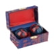 thumbnail image 3 of Bolas De Masaje De 2 Piezas Con Caja De Almacenamiento Bolas De Baoding Para Personas De Mediana Edad Fu Word Blue, 3 of 5